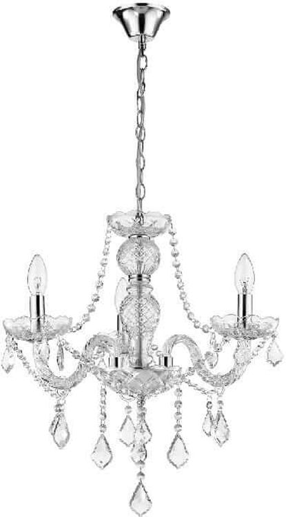 Light Prestige Cristallo lampa wisząca 3x60 W przezroczysta LP-2940/3P