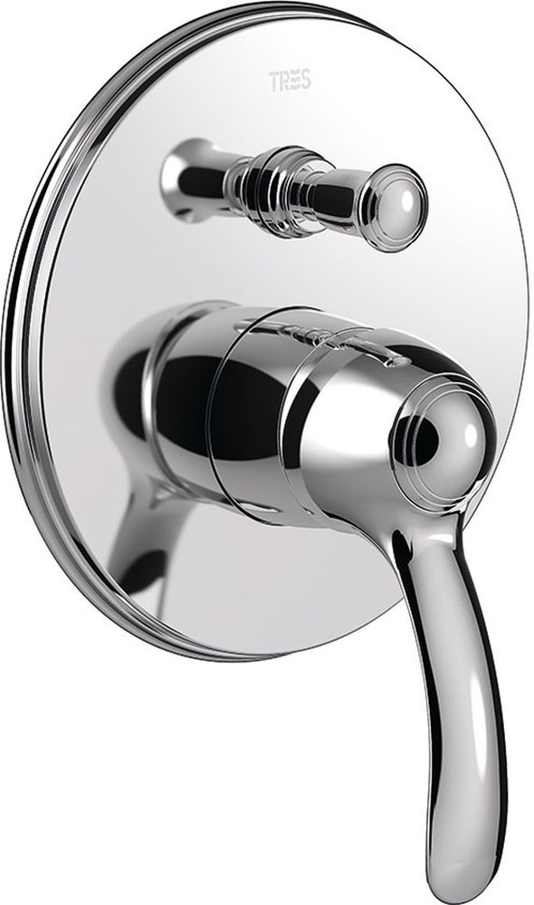 Tres Monoclasic bateria wannowo-prysznicowa podtynkowa chrom 242.180.01
