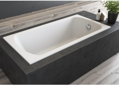 Polimat Classic Slim wanna prostokątna 140x70 cm biała 00285