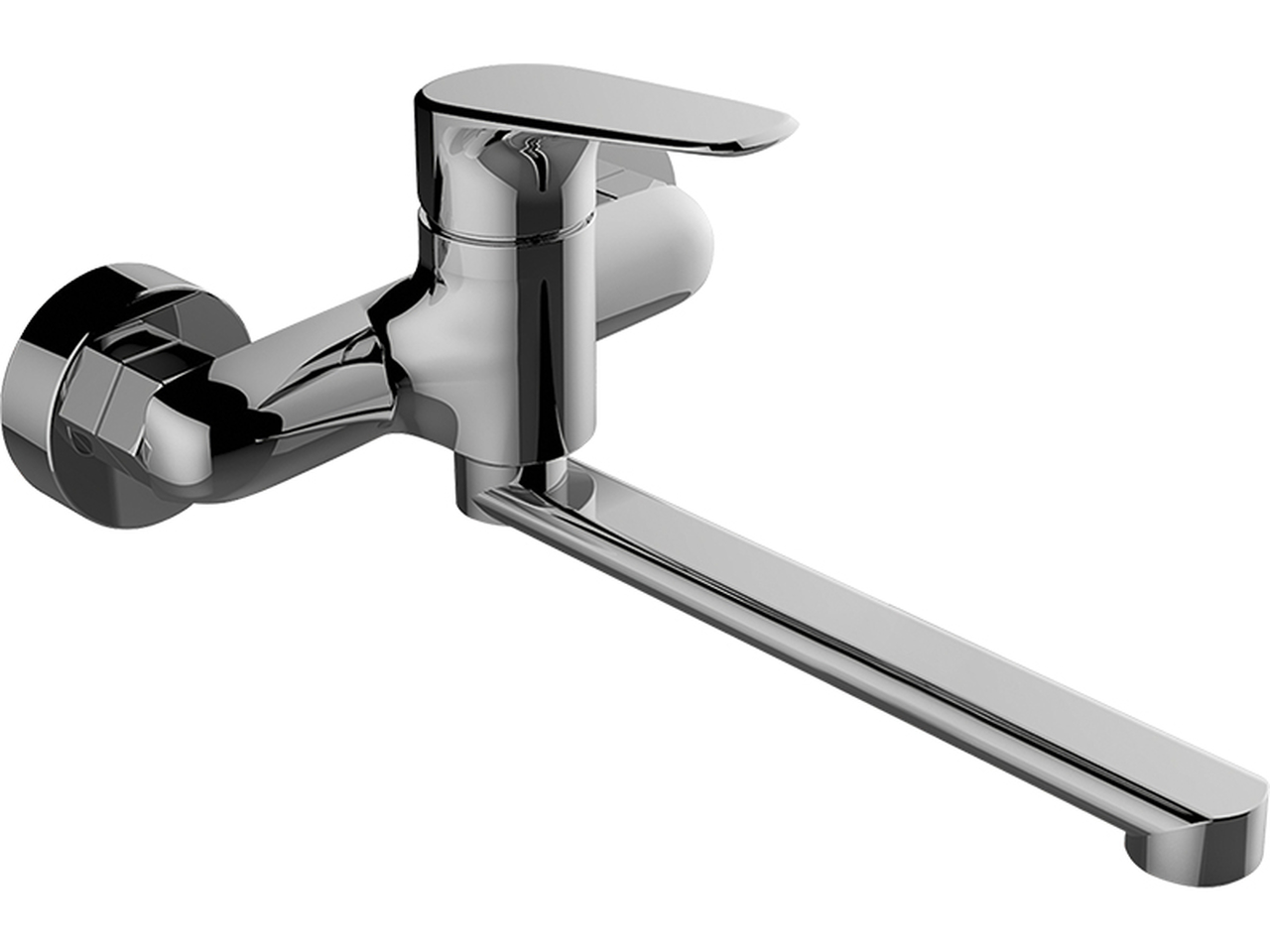 Laveo Rondo bateria kuchenna ścienna chrom BLX080D