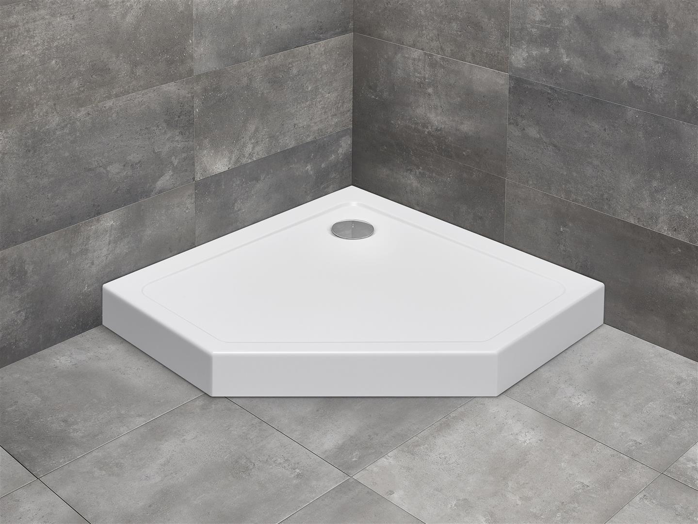 Radaway Doros PT Compact brodzik 90x90 cm pięciokątny biały SDRPTP9090-05