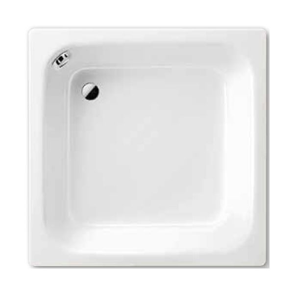 Kaldewei Sanidusch brodzik 80x80 cm kwadratowy z otworem przelewowym model 495 biały 332000010001