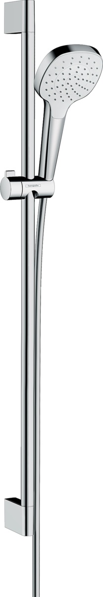 Hansgrohe Croma Select E EcoSmart zestaw prysznicowy ścienny biały/chrom 26595400