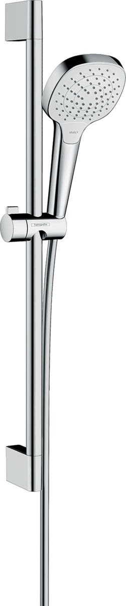 Hansgrohe Croma Select E EcoSmart zestaw prysznicowy ścienny biały/chrom 26583400