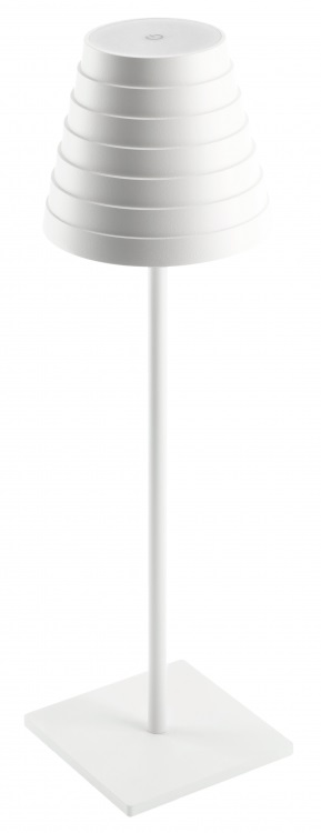 GTV Fizzi lampa stołowa 1x2,5 W biała LD-FIZZI-00-DEC
