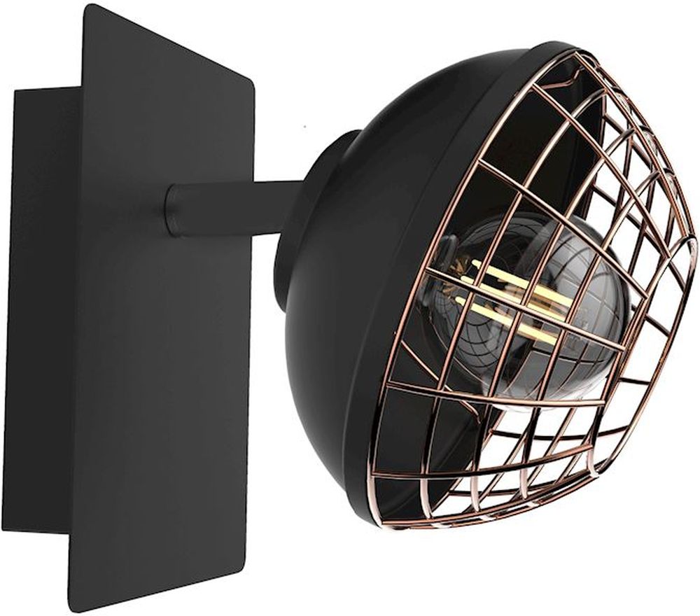 Milagro Logan kinkiet 1x40W czarny/miedziany ML4609 - Wysyłka w 24h