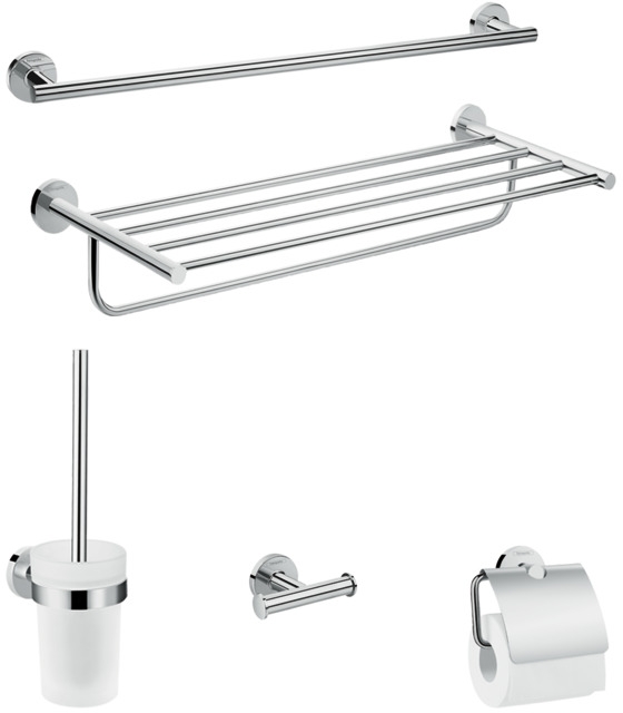 Hansgrohe Logis Universal zestaw akcesoriów łazienkowych chrom 41728000