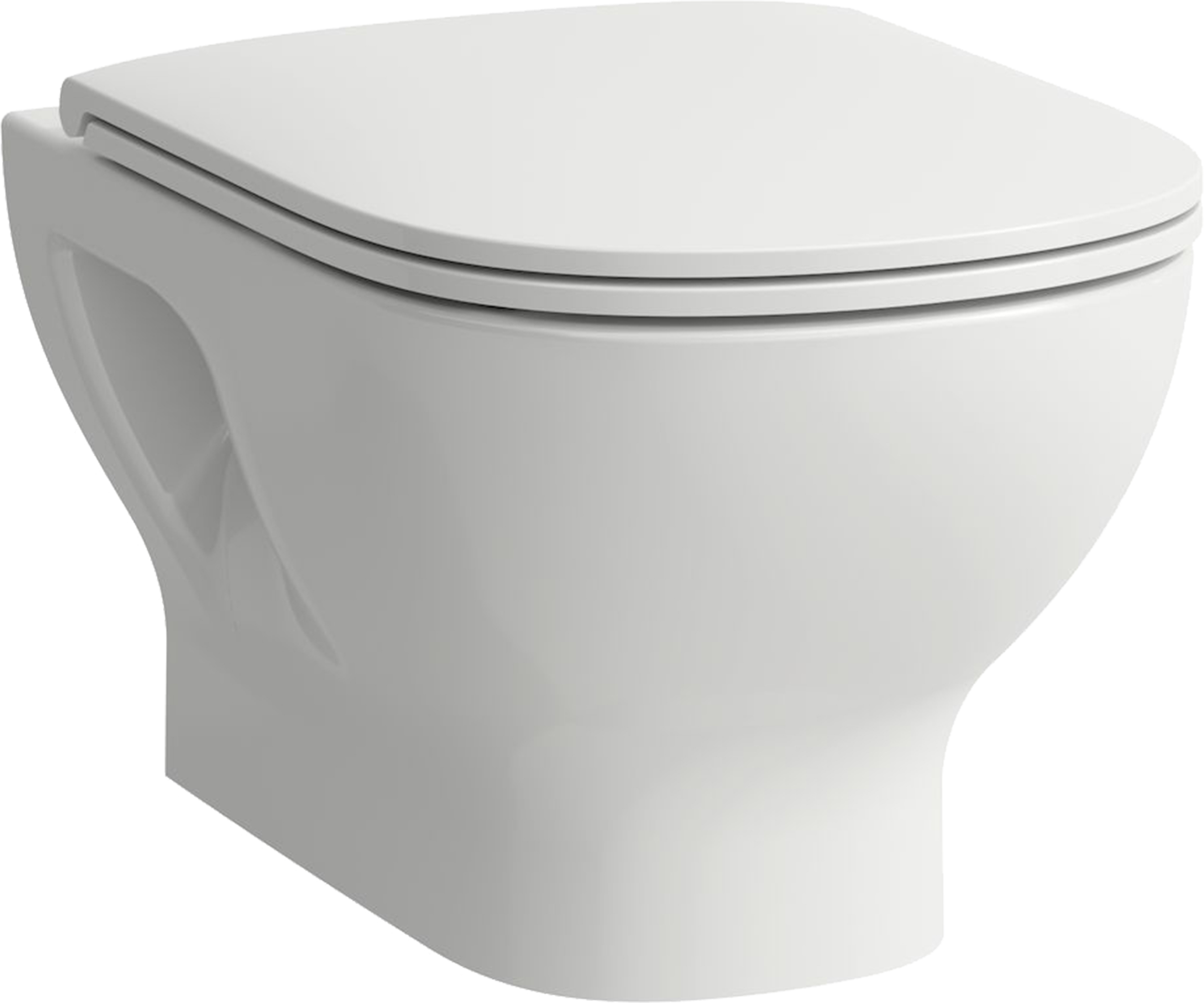 Laufen Lua miska WC z deską wolnoopadającą wisząca bez kołnierza biały połysk H8660810000001