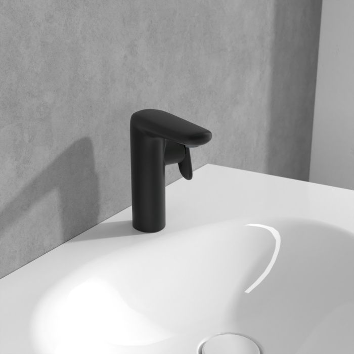 Villeroy & Boch Antao bateria umywalkowa stojąca czarna TVW111004000K5