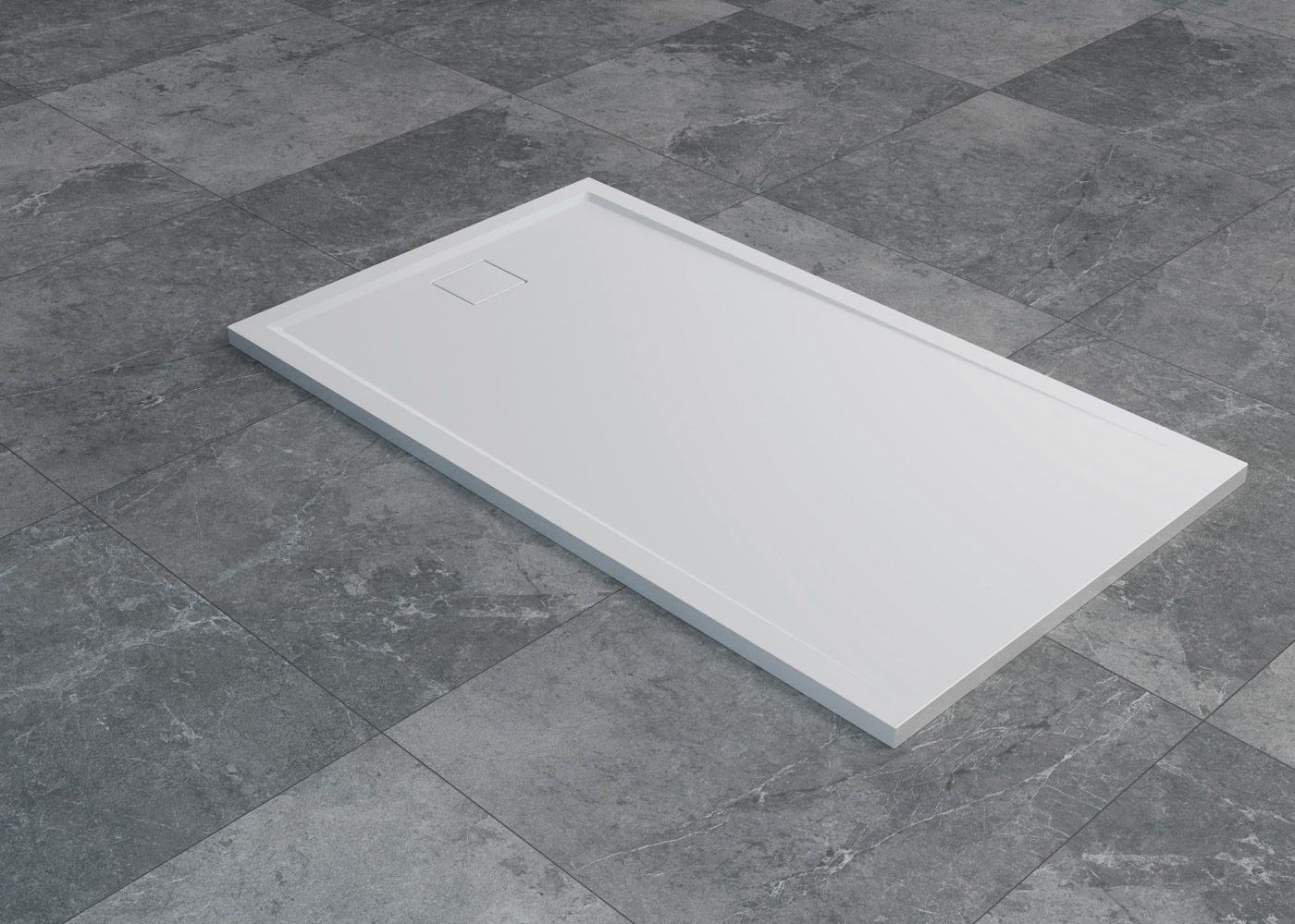 SanSwiss Livada brodzik 80x100 cm prostokątny biały W20AS08010004