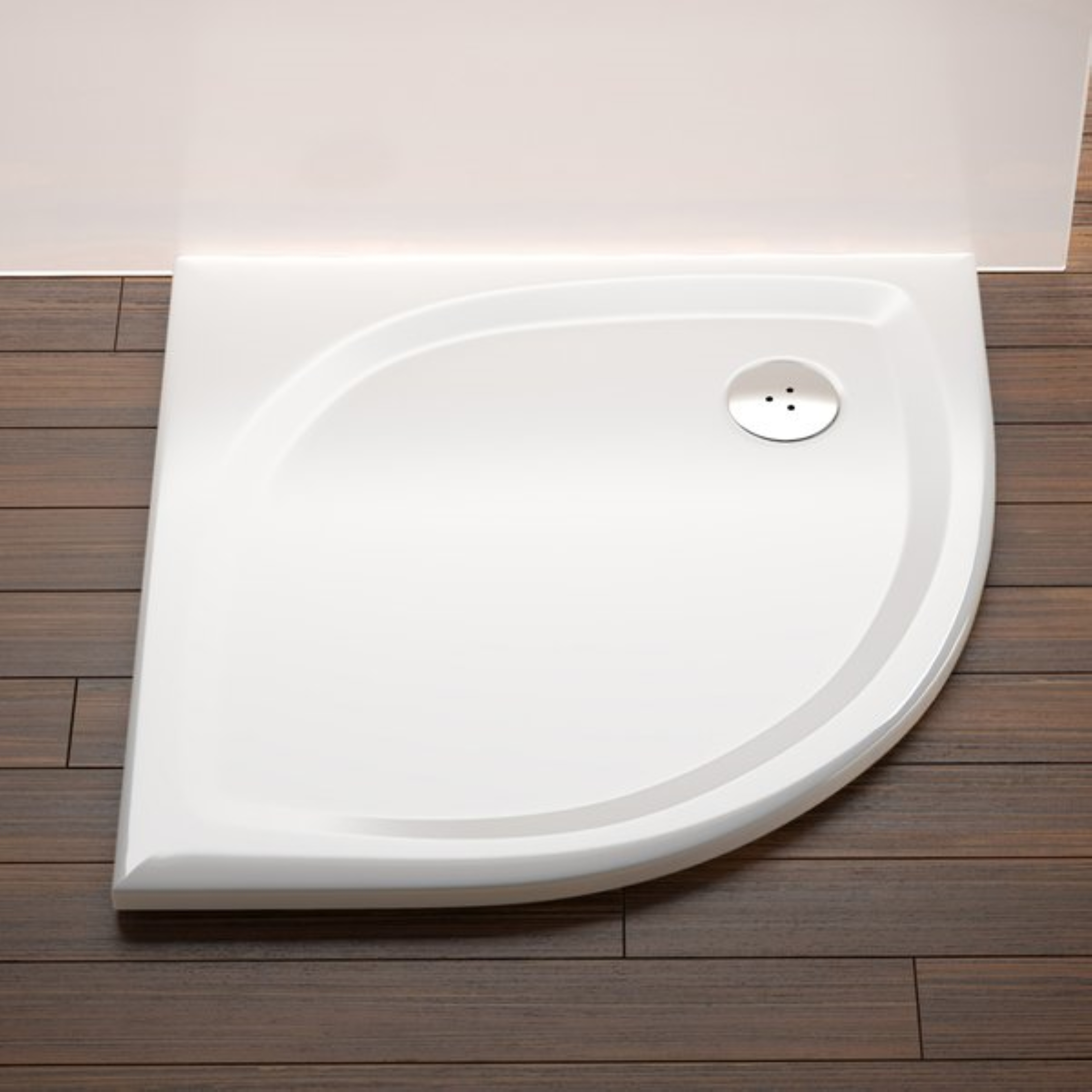 Ravak Galaxy Pro Flat brodzik półokrągły 80x80 cm biały XA234411010