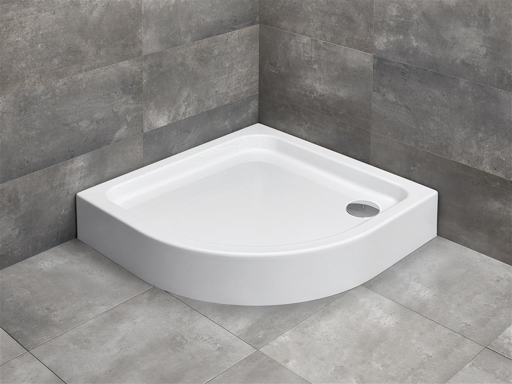 Radaway Siros A Compact brodzik 80x80 cm półokrągły biały SBA8817-2