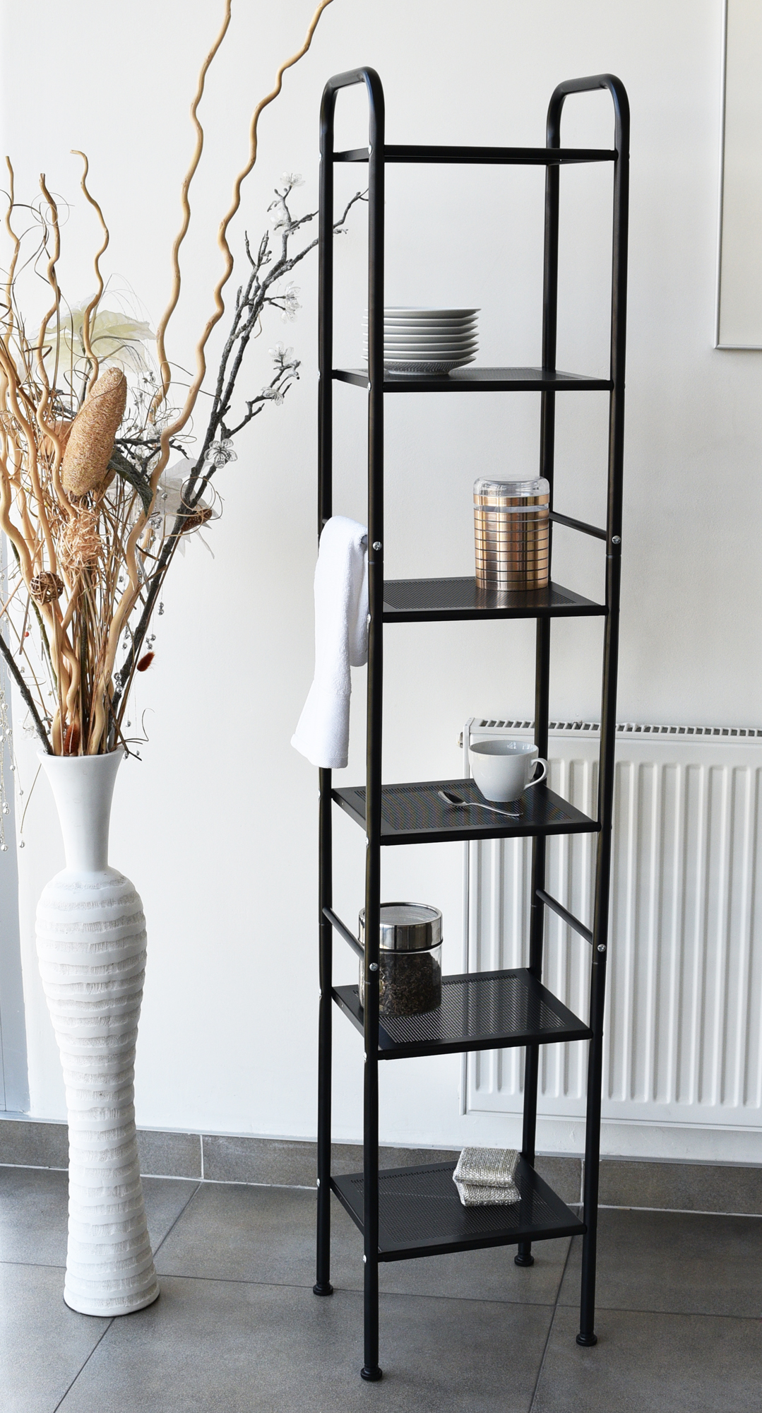 YokaHome Lexa regał łazienkowy stojący czarny mat P.LEXA-BLK - Wysyłka w 24h