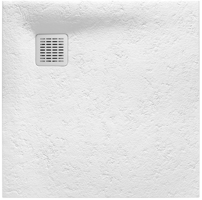 Roca Terran brodzik 80x80 cm kwadratowy kompozyt Stonex biały AP10332032001100