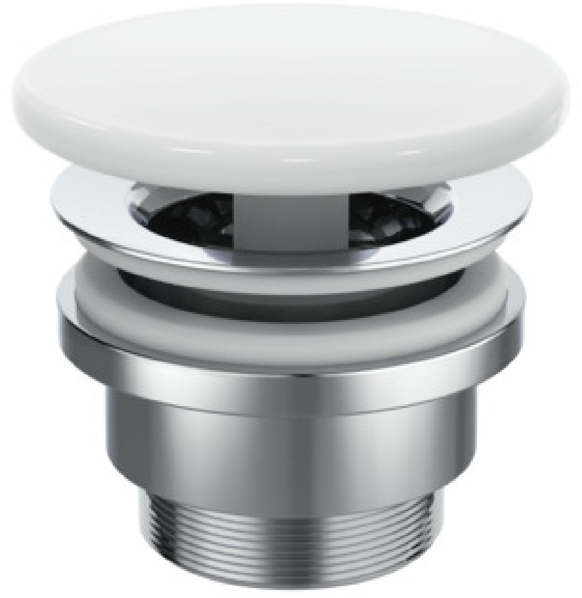 Ideal Standard korek do umywalki okrągły G1 1/4 biały mat E2114V1