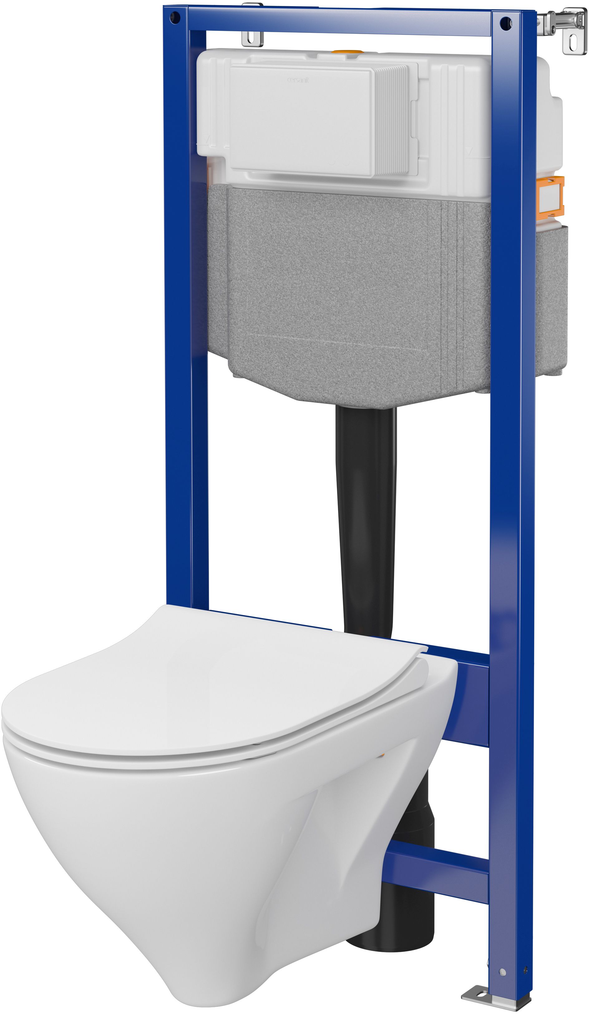 Zestaw Cersanit Mille miska WC CleanOn z deską wolnoopadającą i stelaż podtynkowy Aqua 2.0 S701-821 - Wysyłka w 24h