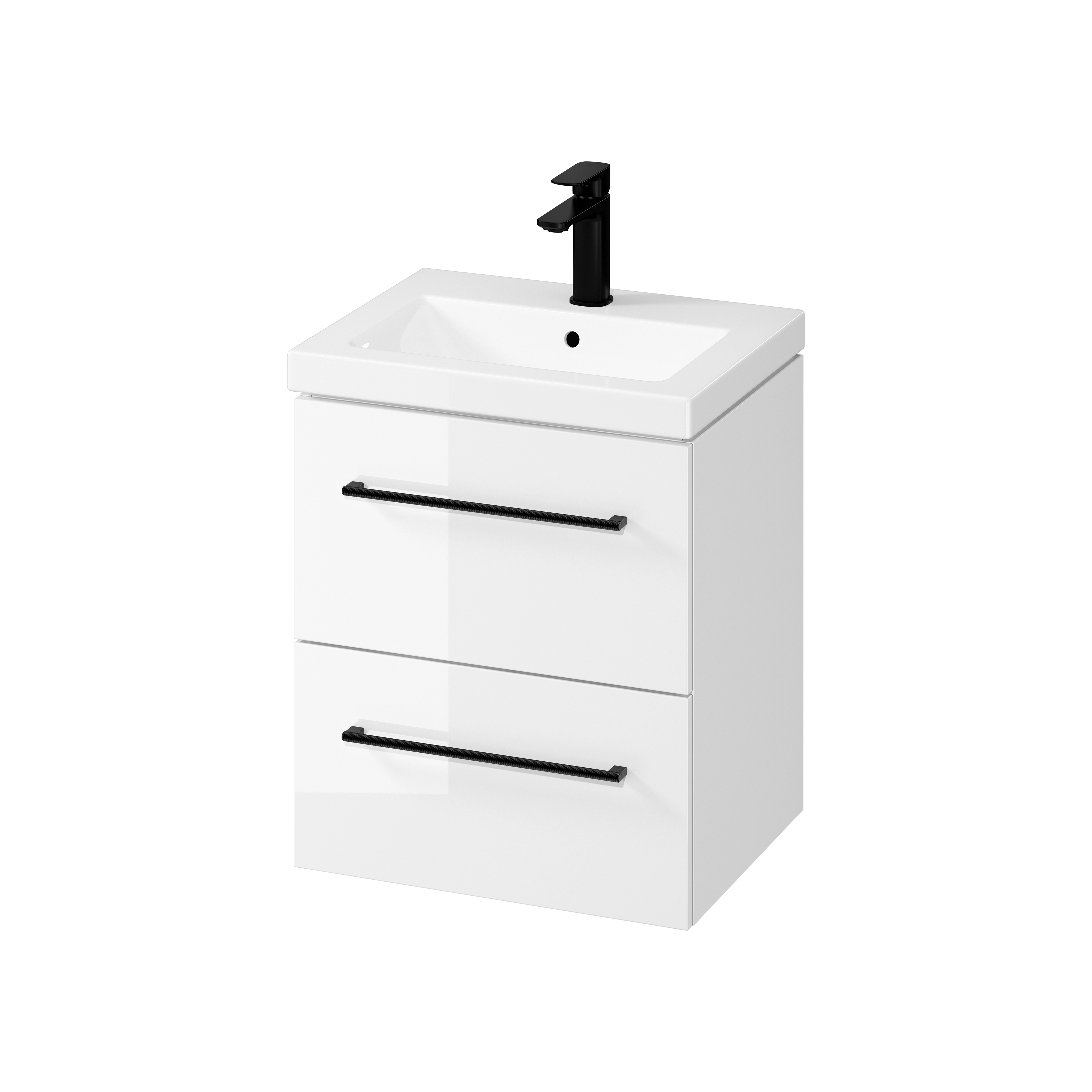 Cersanit Larga umywalka z szafką 50 cm białą S801-567