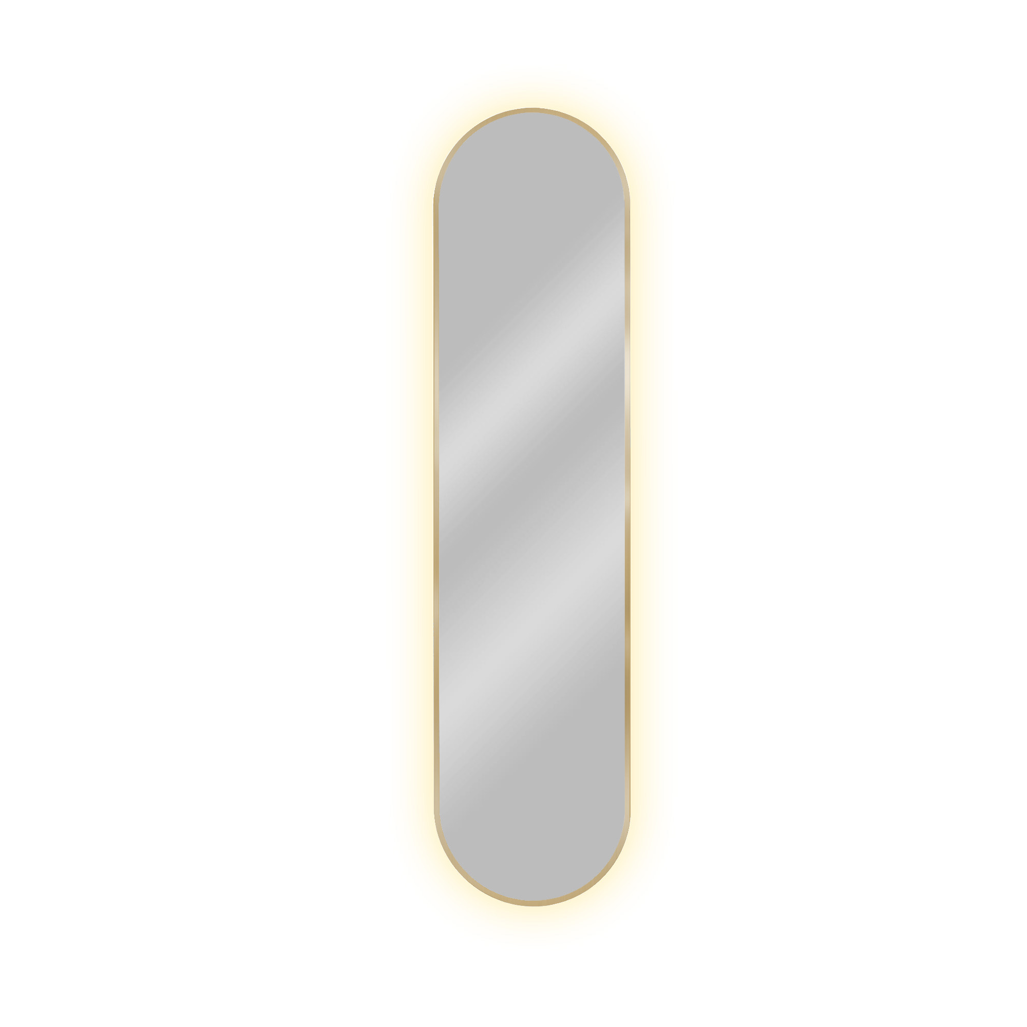 Baltica Design Tiny Border Pastille Bright lustro 60x90 cm owalne złote barwa światła neutralna