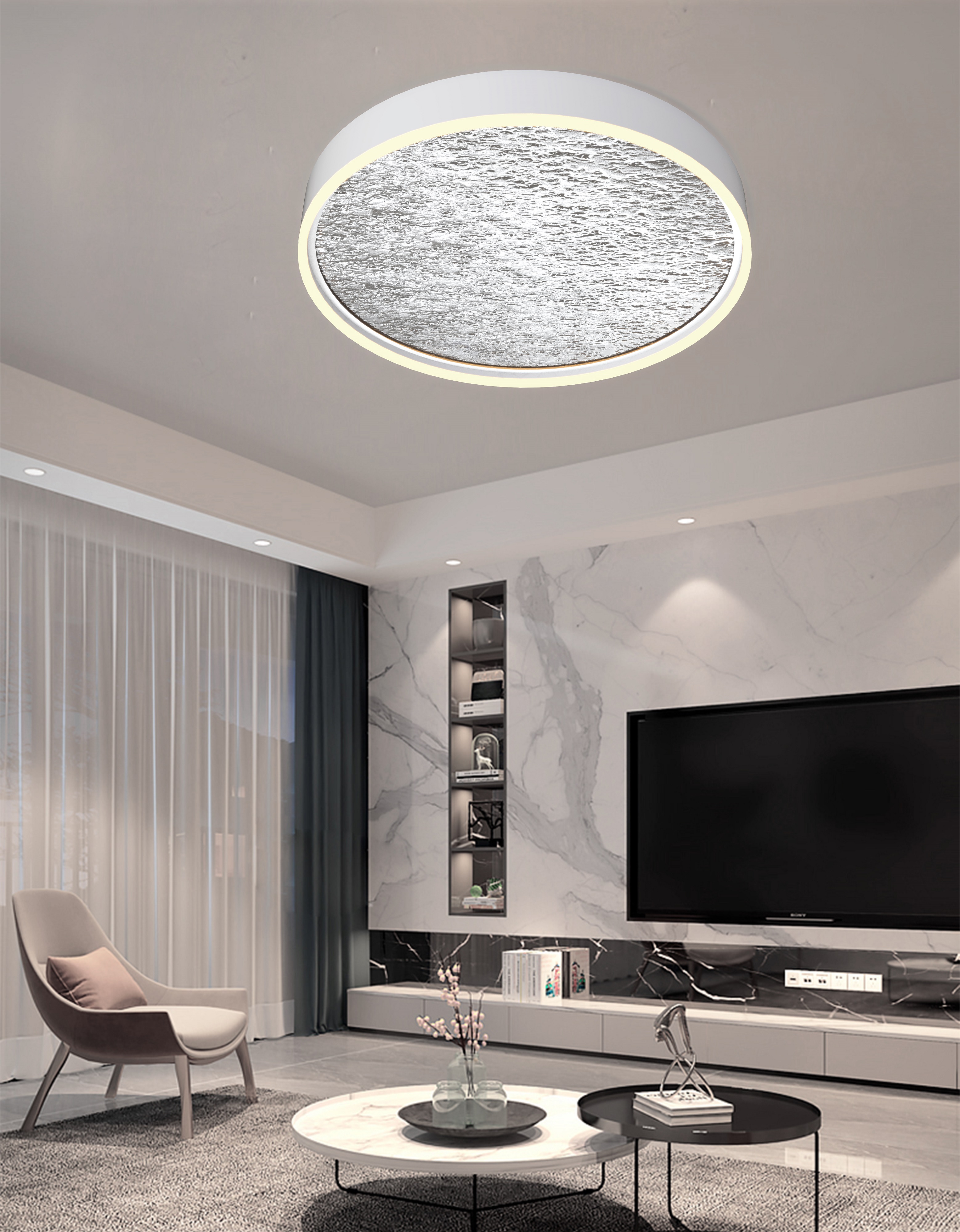 Aviano Bordeaux plafon 1x60 W szary 9002-103L