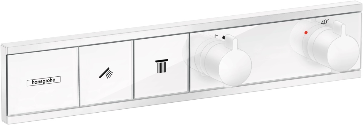 Hansgrohe RainSelect bateria wannowo-prysznicowa podtynkowa termostatyczna biały mat 15380700