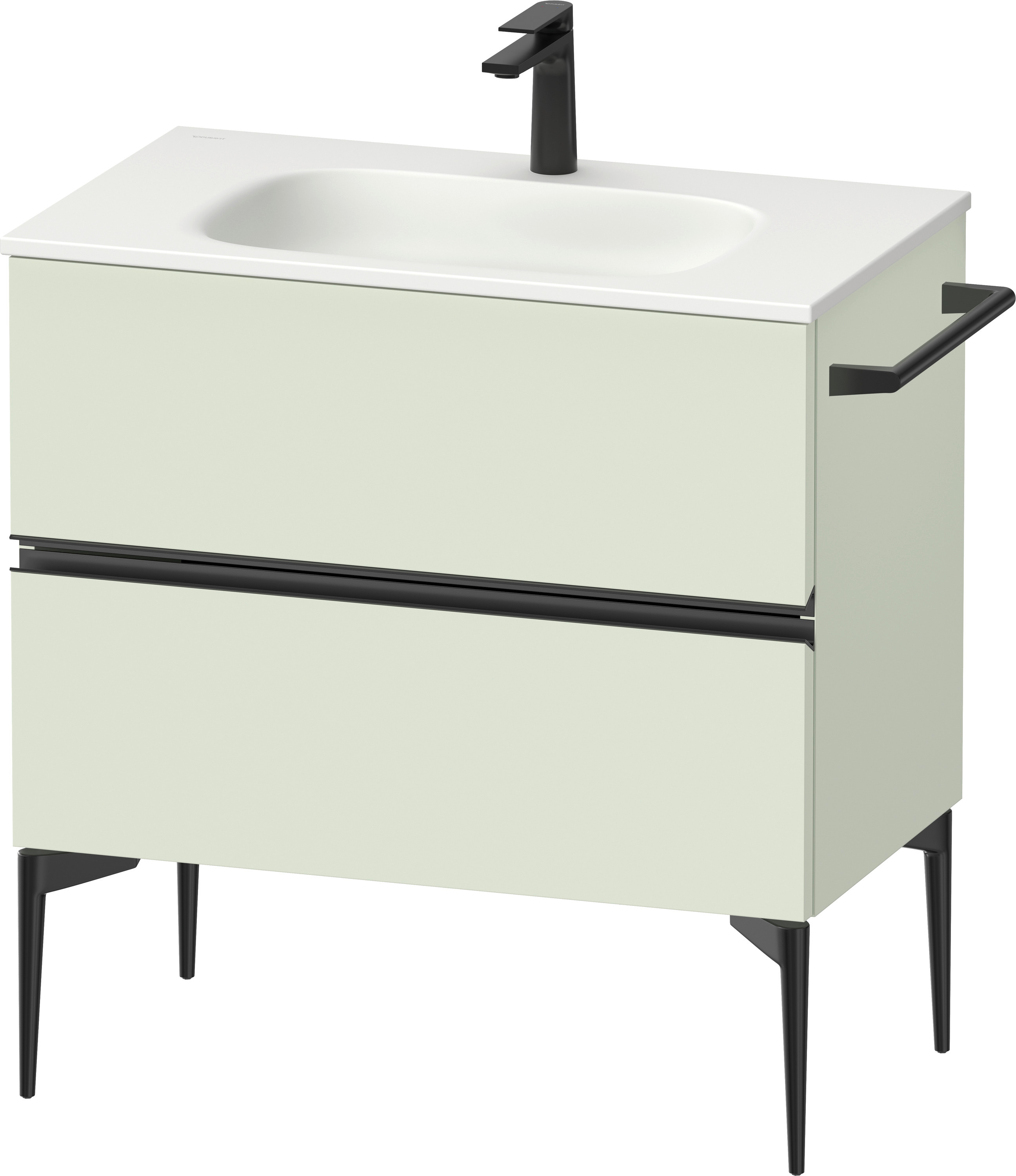 Duravit Sivida szafka 81x47,7x59,2 cm podumywalkowa wisząca czarna-zielona SV46510BDHH0000