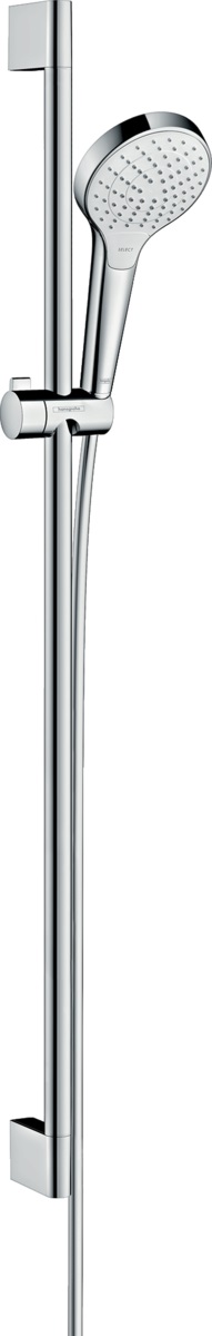 Hansgrohe Croma Select S EcoSmart zestaw prysznicowy ścienny biały/chrom 26573400