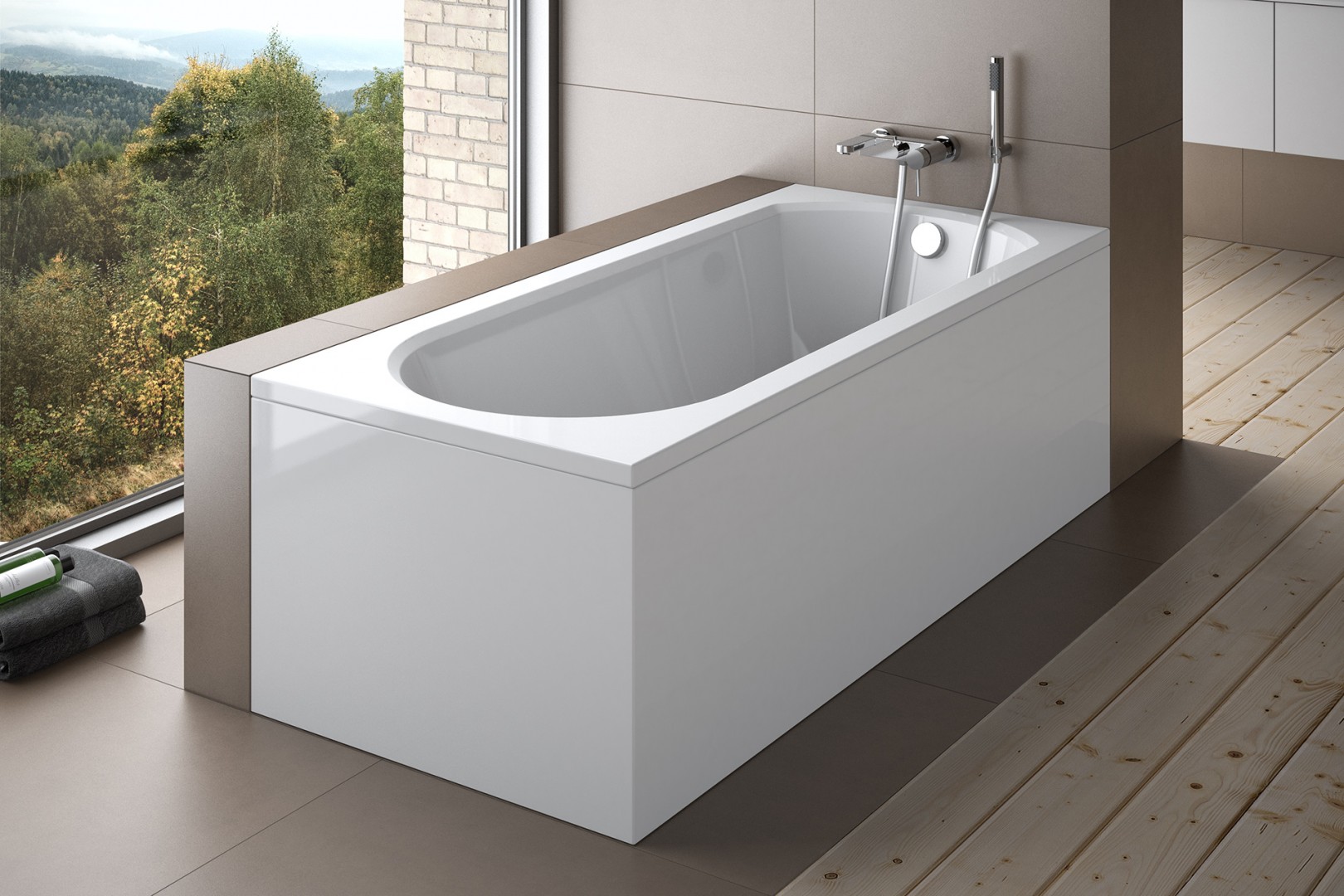 Besco Intrica obudowa do wanny 160x75 biała #OAI-160-PK
