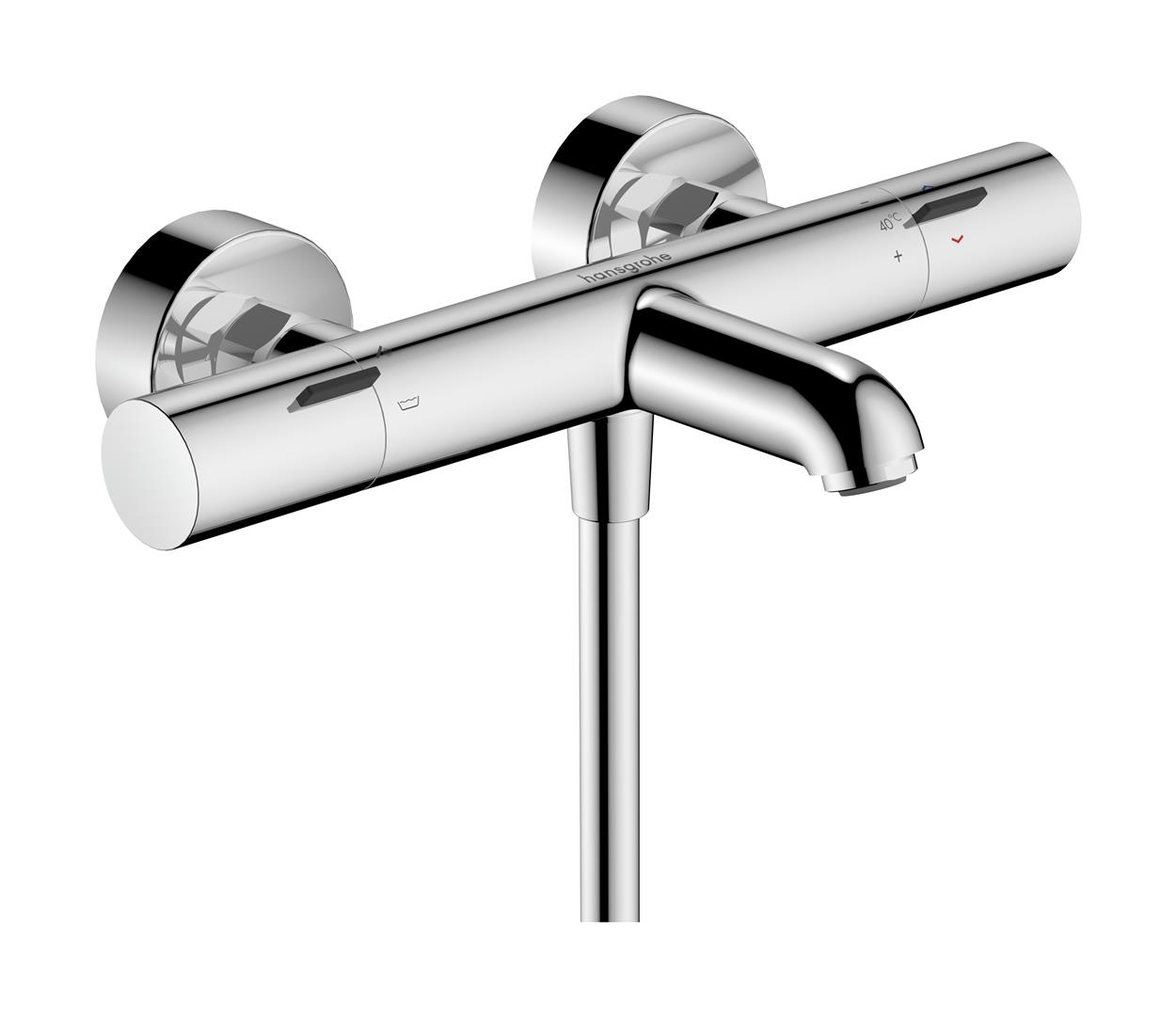 Hansgrohe Ecostat Fine bateria wannowo-prysznicowa ścienna termostatyczna chrom 13325000