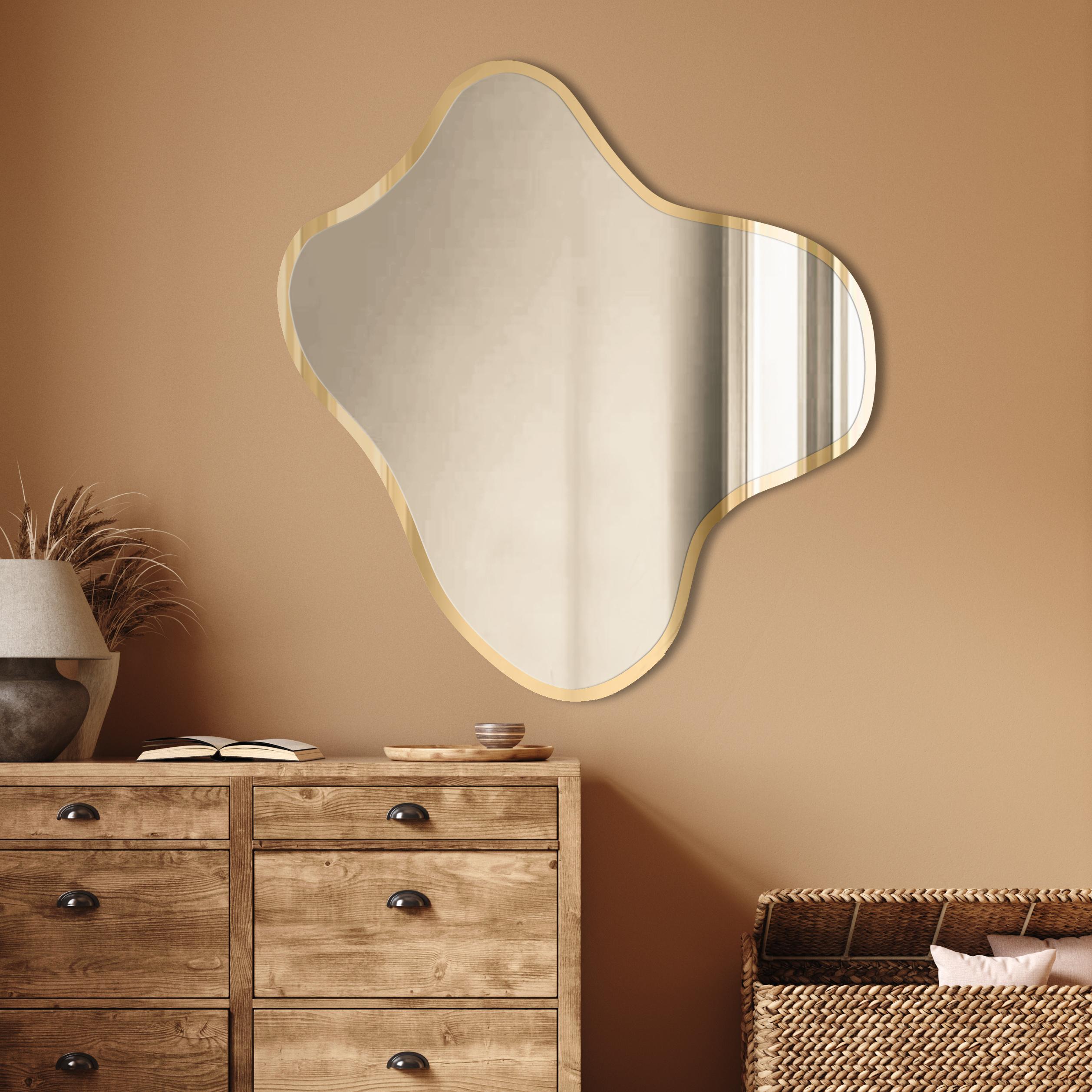 Guarda Torus Gold lustro 80x80 cm złoty/srebrny TOS-TOR-GOLD-80x80
