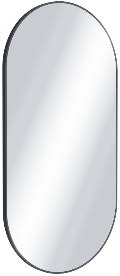 Excellent Revia lustro 100x50 cm owalne czarny mat DOEX.RE100.050.BL - Wysyłka w 24h