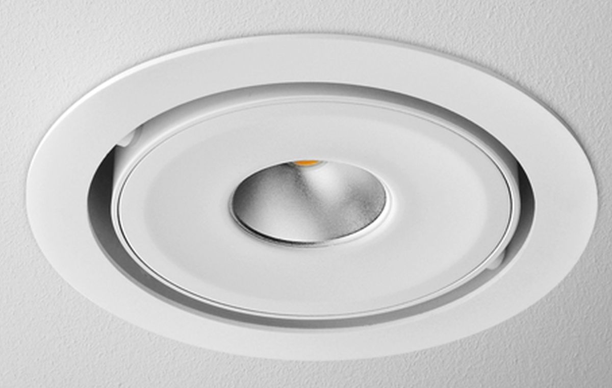 Aqform Ring lampa do zabudowy 1x8W czarna struktura 30137-L930-F1-00-12