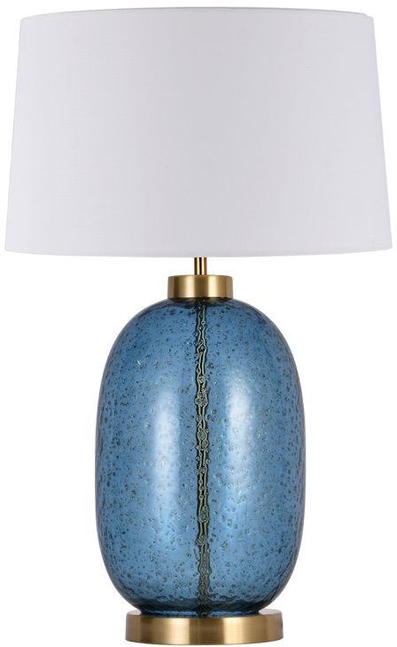 Light Prestige Amur lampa stołowa 1x60W niebieska/biała LP-919/1TBLUE