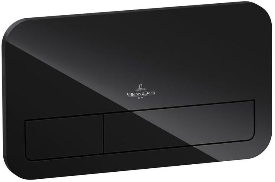 Villeroy & Boch ViConnect M200 przycisk spłukujący do WC szkło czarny błyszczący 922400RB