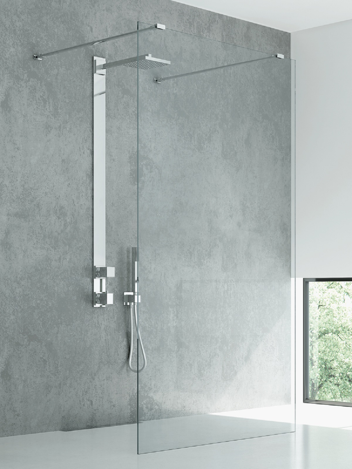 New Trendy New Modus ścianka prysznicowa walk-in 120 cm chrom połysk/szkło przezroczyste EXK-5496