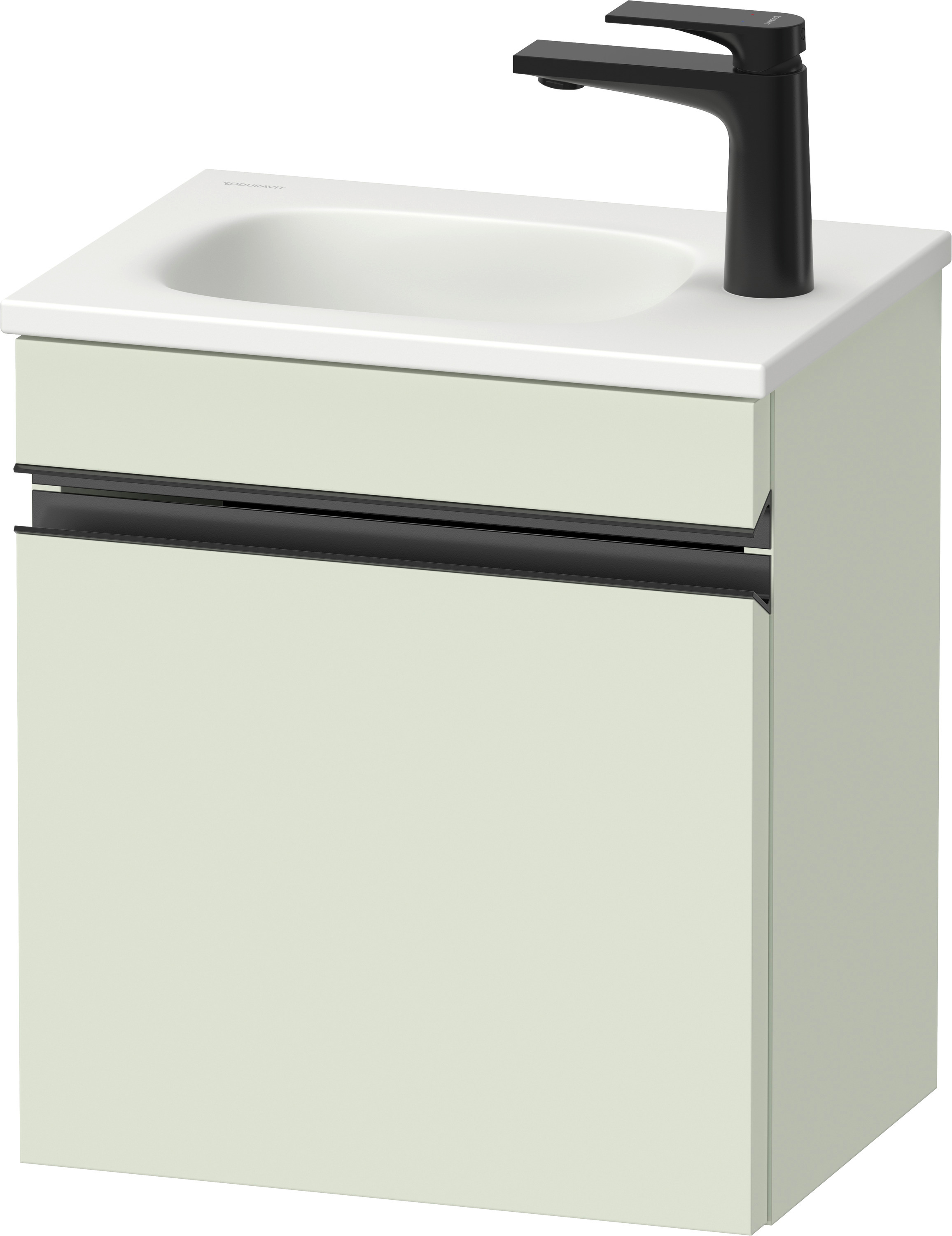 Duravit Sivida szafka 40x29,5x44 cm podumywalkowa wisząca czarna-zielona SV4649LBDHH0000