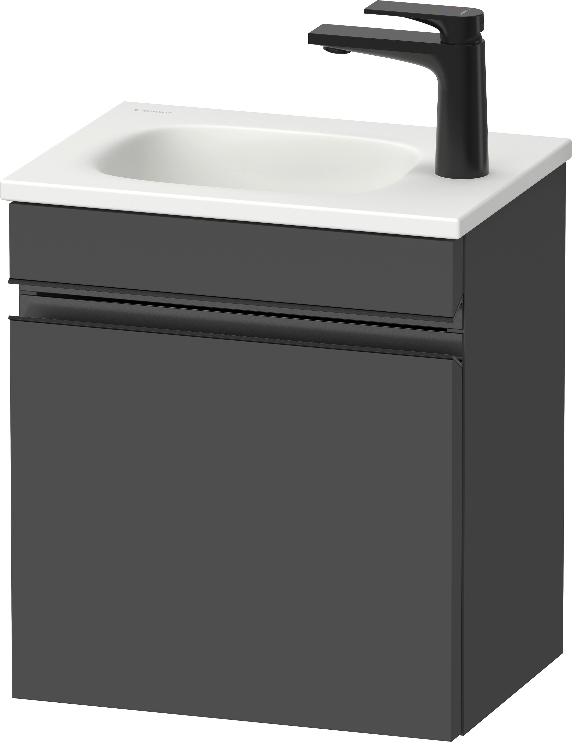 Duravit Sivida szafka 40x29,5x44 cm podumywalkowa wisząca czarna-grafitowa SV4649RBD490000