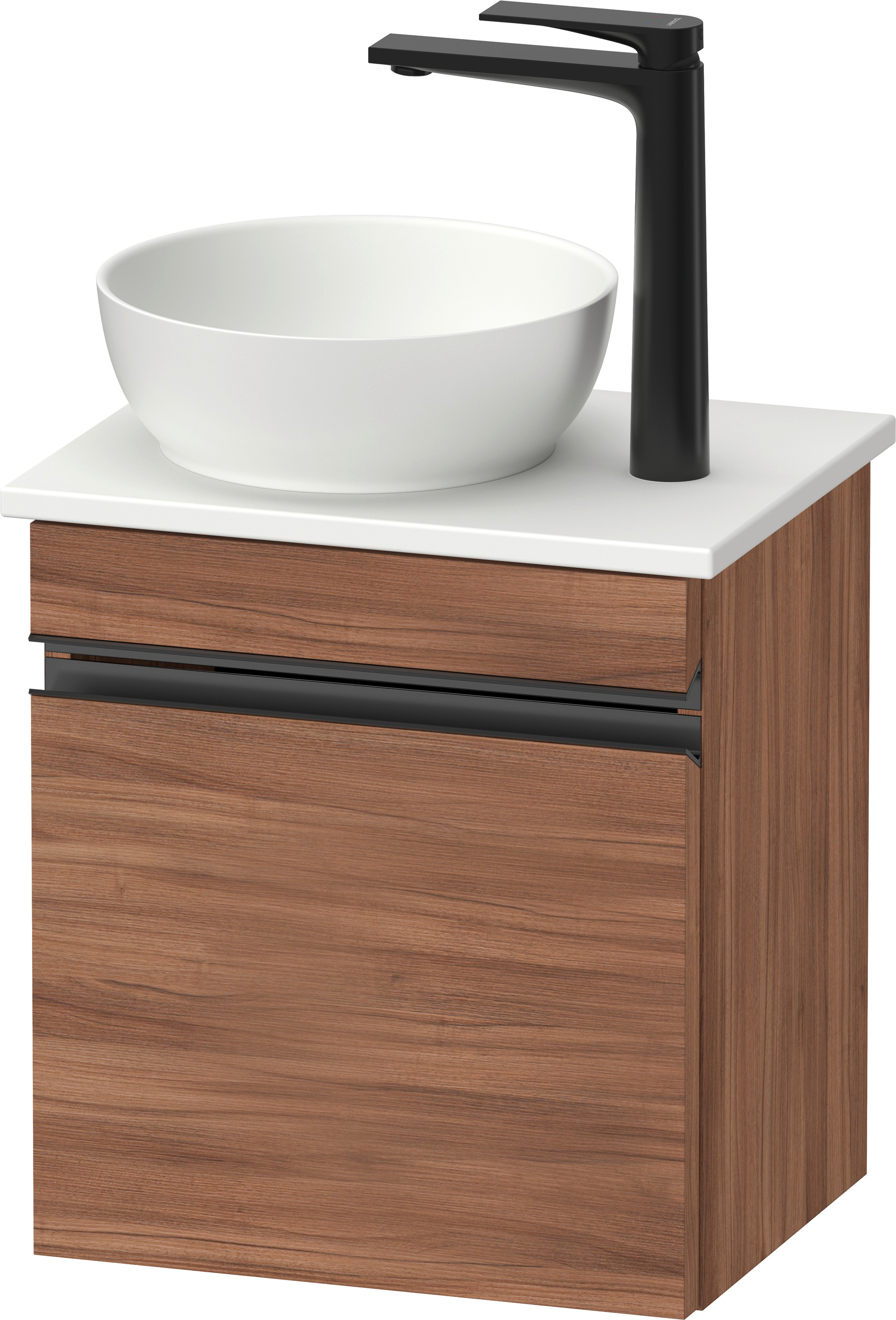 Duravit Sivida szafka 40x32,5x44 cm podumywalkowa wisząca czarna-orzech SV4656RBD790000