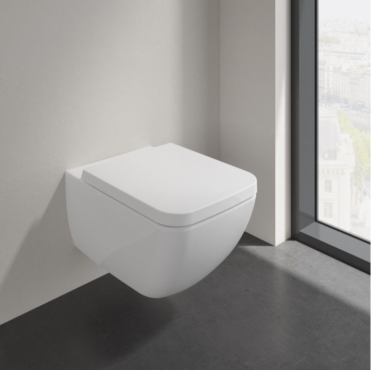 Villeroy & Boch Collaro Combi-Pack miska WC wisząca z deską sedesową wolnoopadającą Weiss Alpin 4626HS01 - Wysyłka w 24h