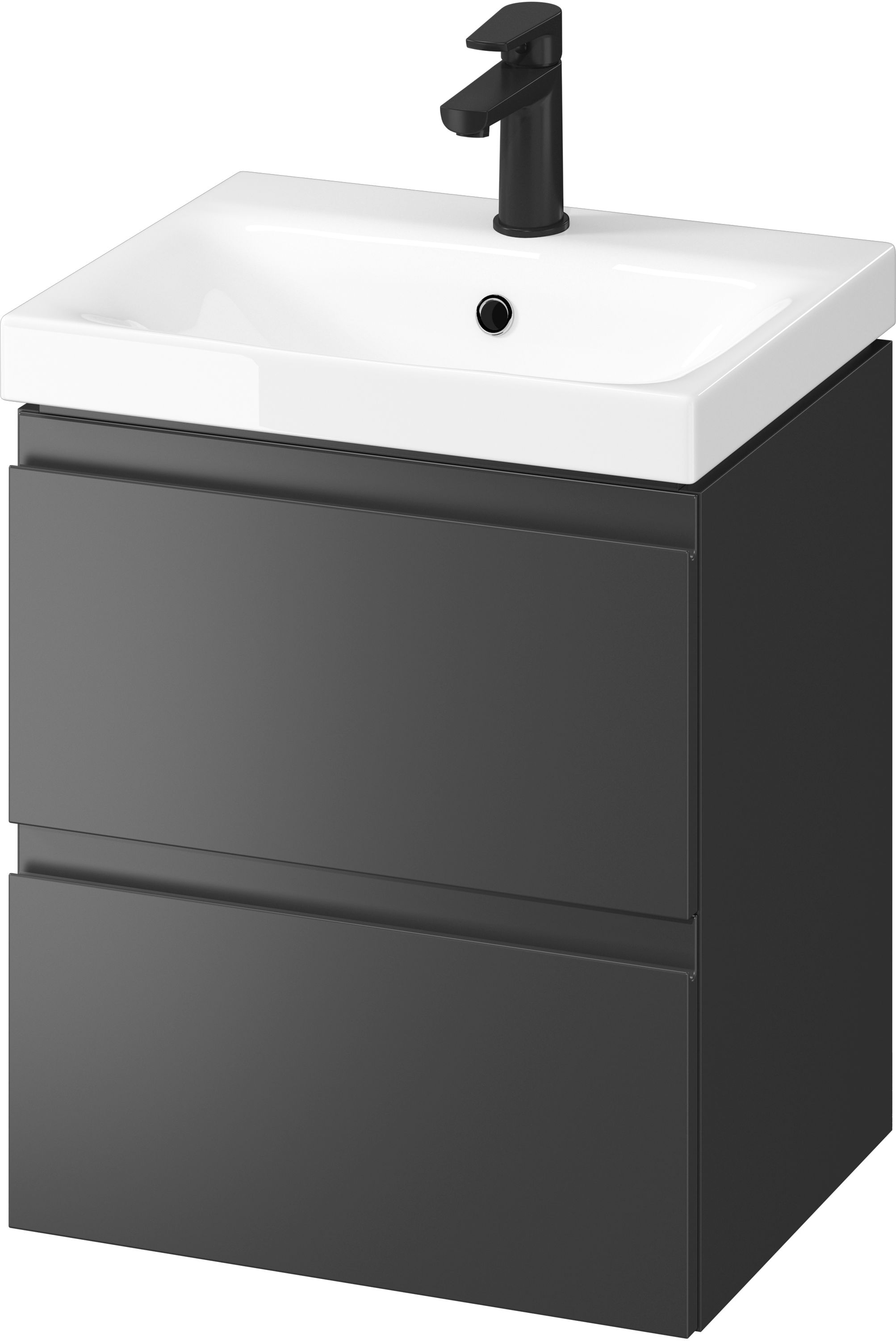 Cersanit Moduo SET B895 umywalka z szafką 50 cm wisząca antracyt S801-485-DSM - Wysyłka w 24h