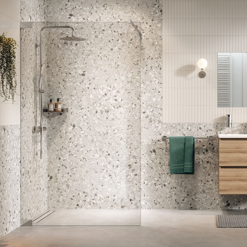 Sealskin Pure ścianka prysznicowa walk-in 120 cm chrom połysk/szkło przezroczyste PU011206265100