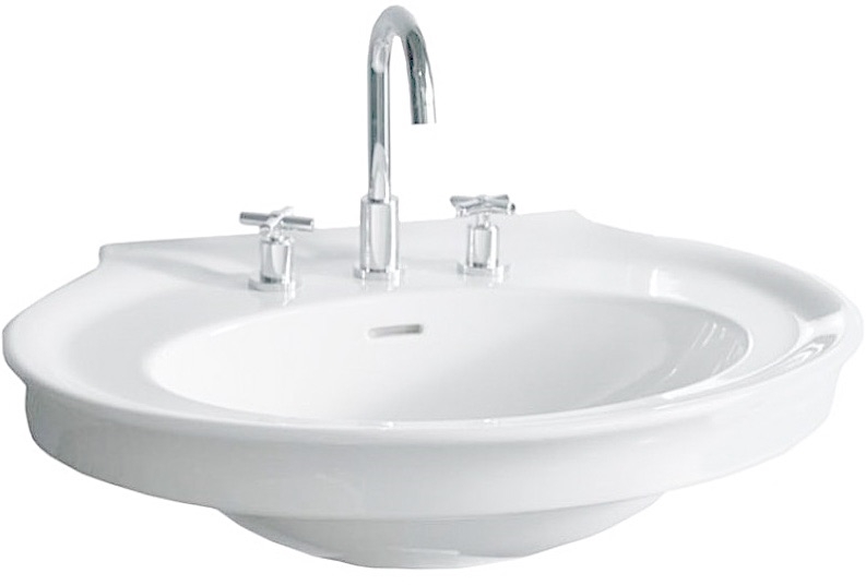 Hatria Dolcevita umywalka 75x57,5 cm ścienna półokrągła biała Y0EW01