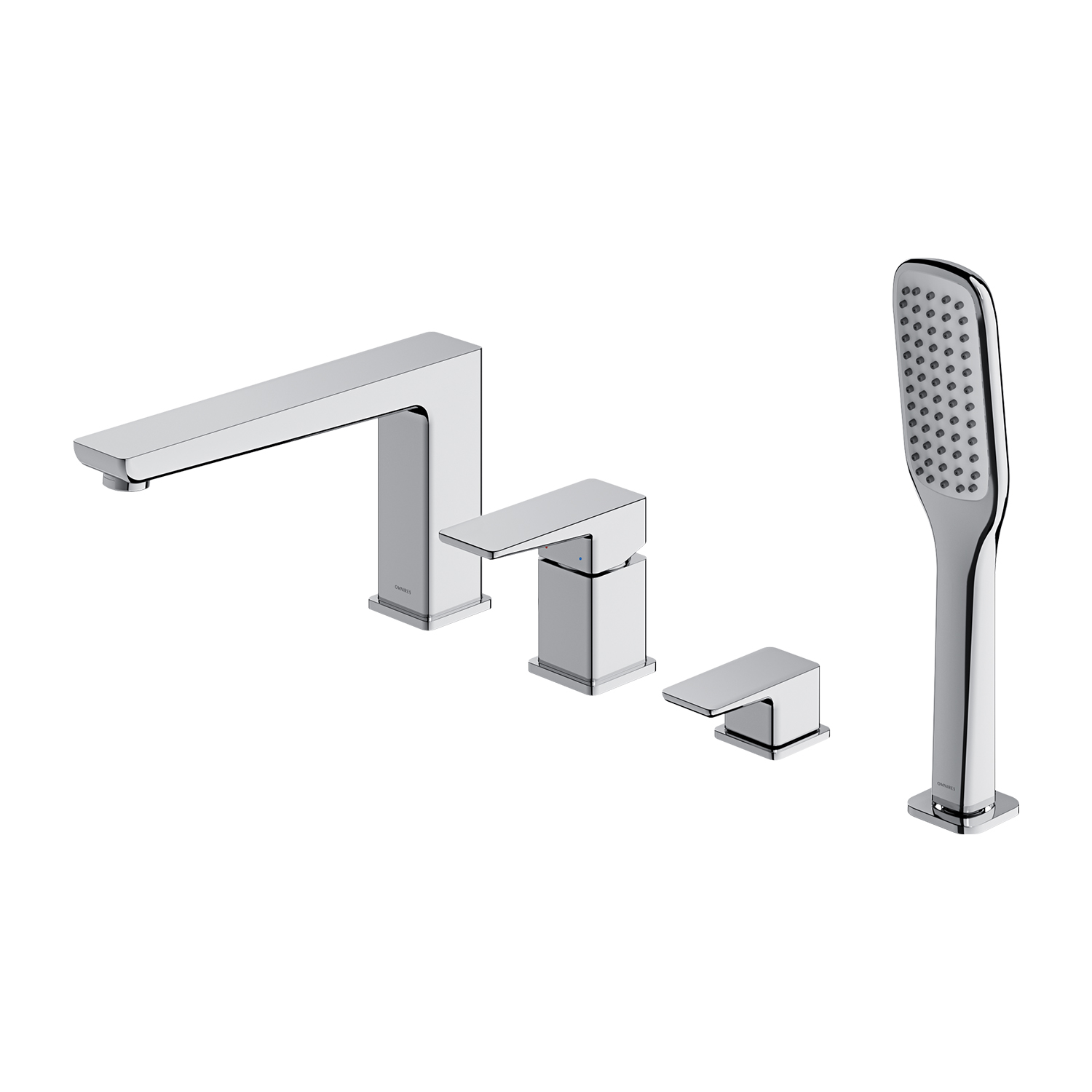 Omnires Parma bateria nawannowo-prysznicowa 4-otworowa chrom PM7432CR - Wysyłka w 24h