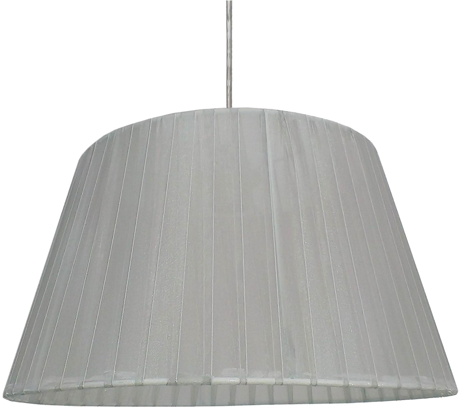 Candellux Tiziano lampa wisząca 1x60W srebrna 31-27085