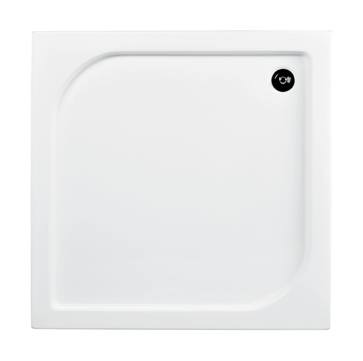 Besco Oskar brodzik 80x80 cm kwadratowy biały #BAO-80-PK