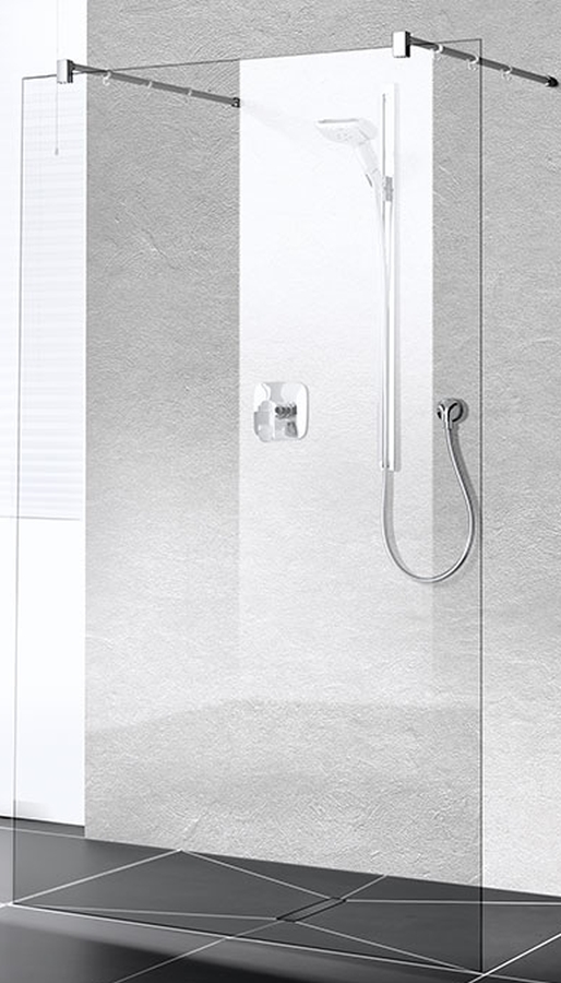Kermi XB FW1 Walk-In ścianka prysznicowa 120 cm wolnostojąca srebrny połysk/szkło przezroczyste XBFW112020VPK