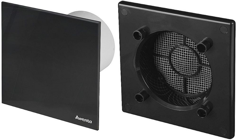Awenta System+ Trax panel ozdobny z ramką czarny mat (RWO100CZ, PTCB100M)