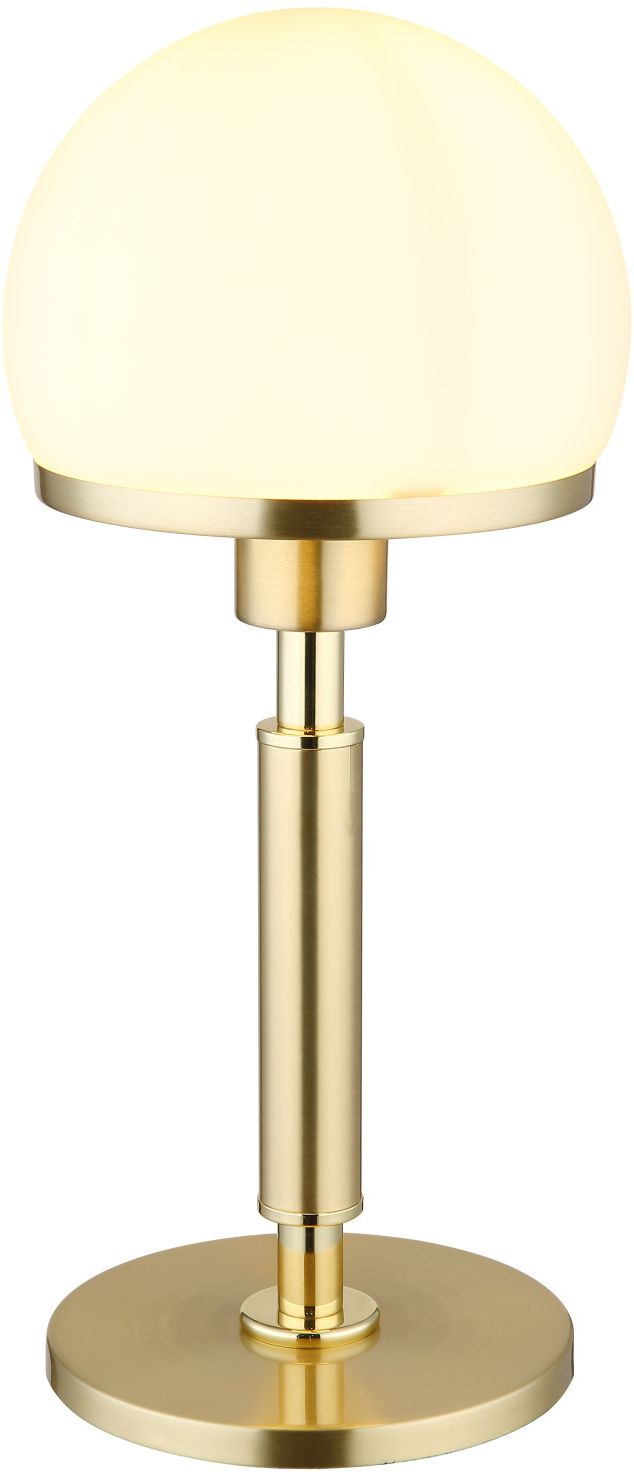 Globo Lighting Haku lampa stołowa 1x40 W biała-czarna-mosiądz 21954M