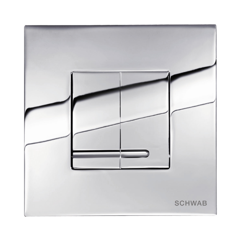 Schwab Arte Duo przycisk spłukujący do WC tworzywo chrom błyszczący 4060415651 - Wysyłka w 24h
