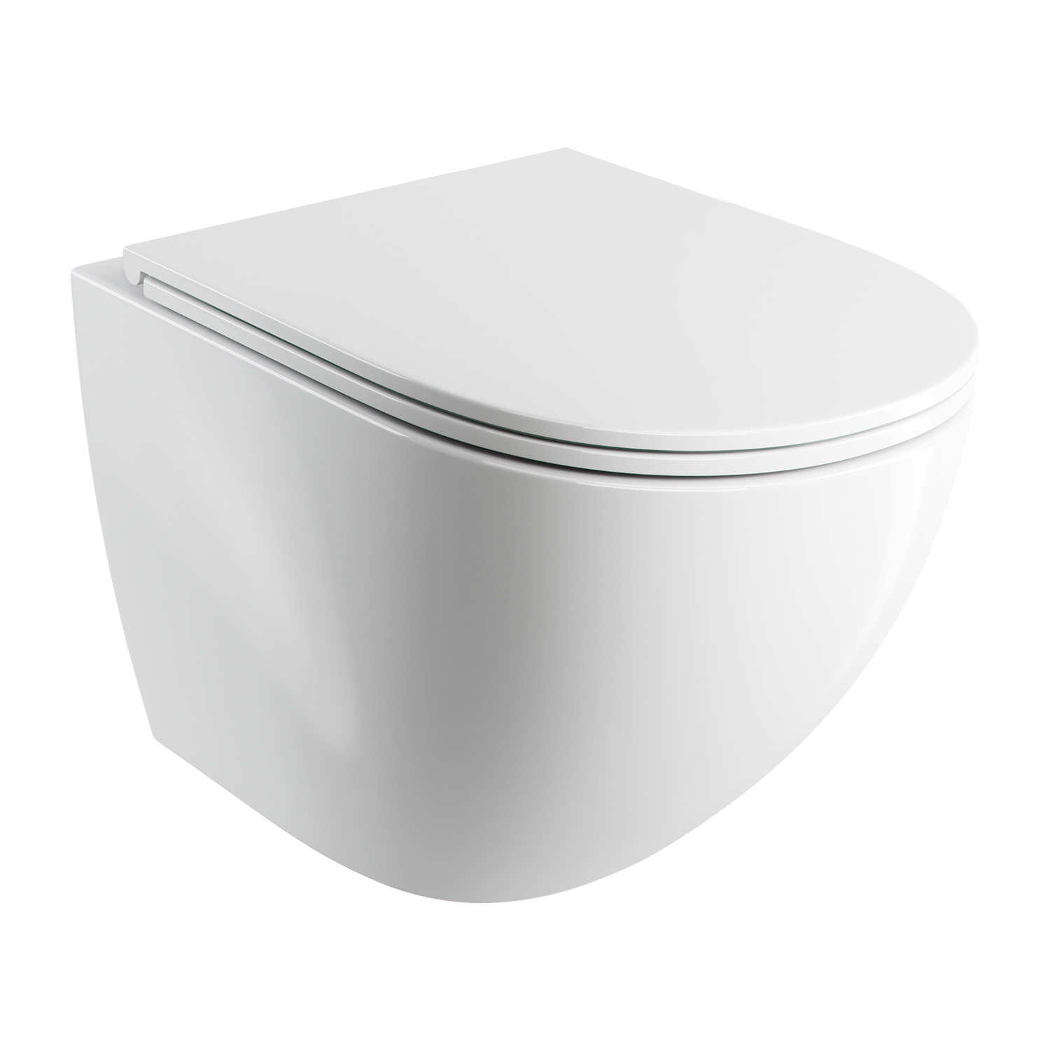 Omnires Ottawa Comfort miska WC Silent Power z deską wolnoopadającą wisząca bez kołnierza spłukiwanie wirowe biały połysk ...