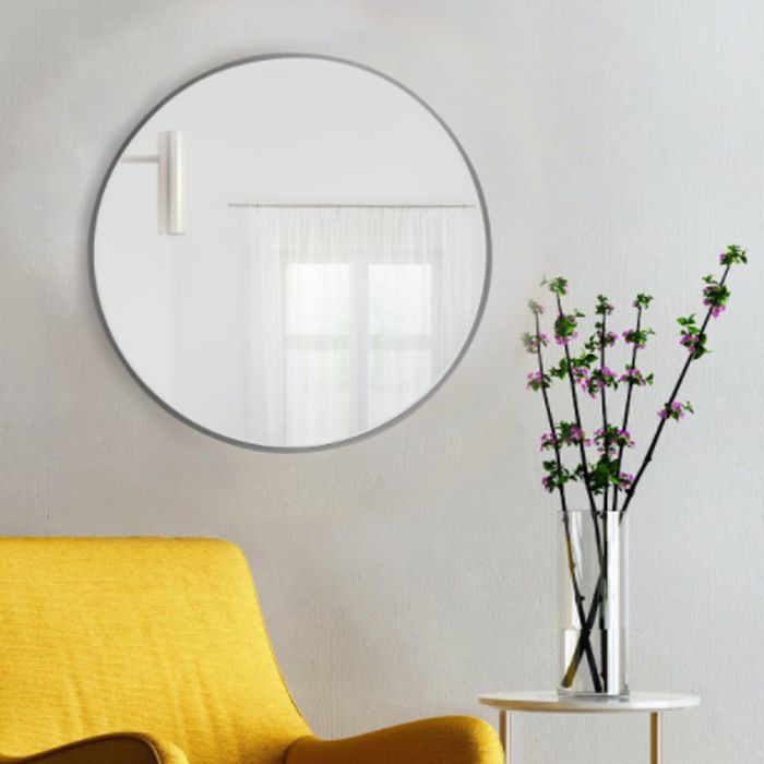 Baltica Design Tiny Border Round lustro 80x80 cm okrągłe srebrny - Wysyłka w 24h